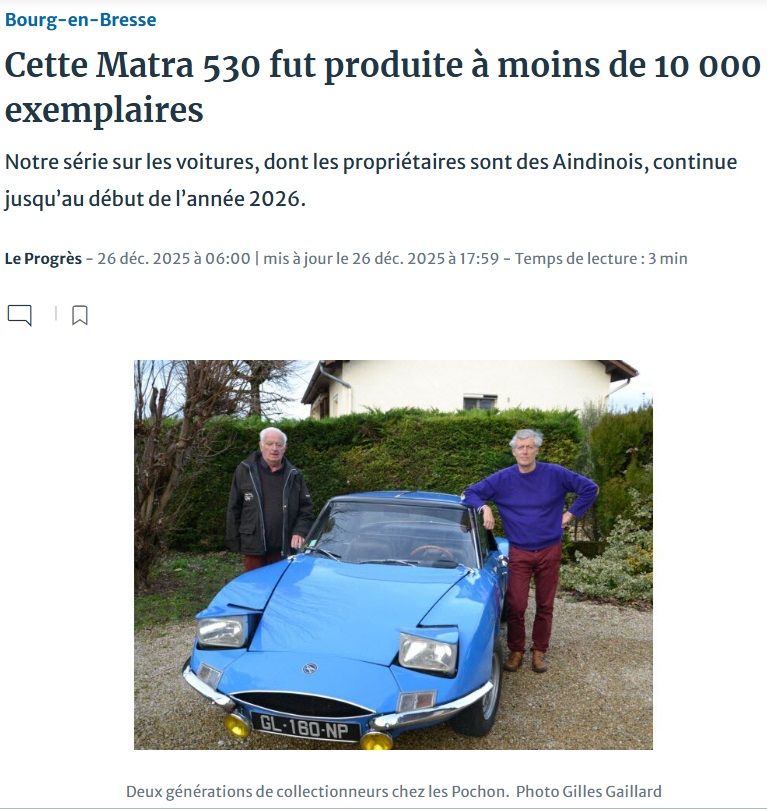 Le progrès Bourg-en-Bresse 20251226